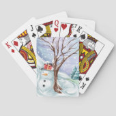 Jeu De Cartes Vacances d'hiver Snowman (dos)