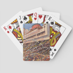 Jeu De Cartes Vacances en bateau de croisière vintage; Bon Voyag