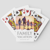 Jeu De Cartes Vacances en famille élégantes | Photo de voyage en (dos)