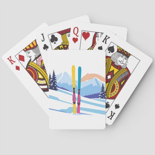 Jeu De Cartes Vacances ski (dos)