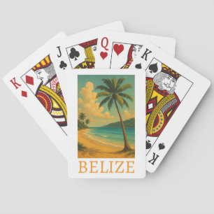 Jeu De Cartes Vacances tropicale Belize Beach Caraïbes