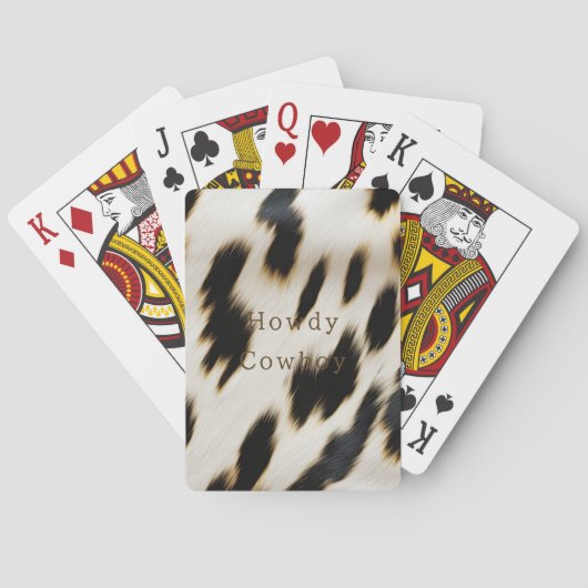 Jeu De Cartes Vache blanche noire (dos)