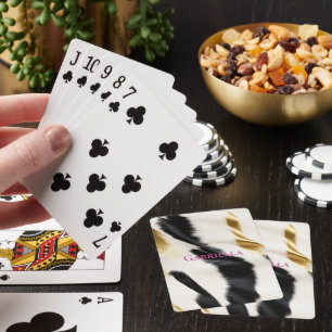 Jeu De Cartes Vache blanche noire