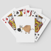 Jeu De Cartes Vache Brown caricature (dos)