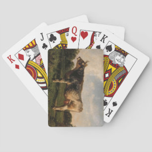 Jeu De Cartes Vache dans un champ (animal de ferme) (par Filippo