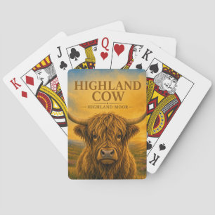 Jeu De Cartes Vache des Highlands, landes des Highlands, faune