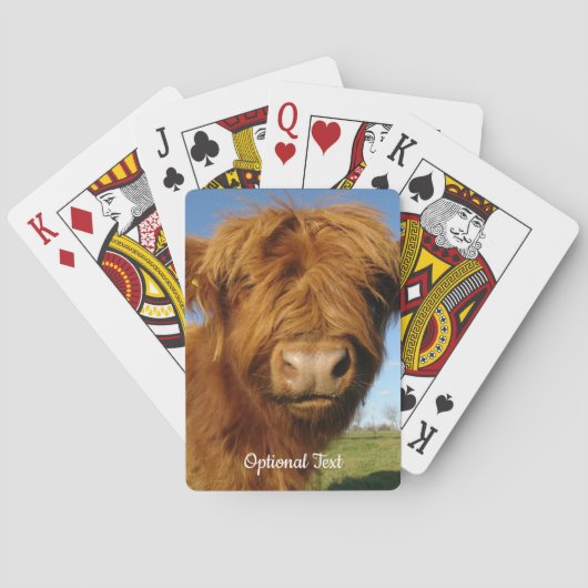 Jeu De Cartes Vache écossaise à boulettes - Ciel bleu (dos)
