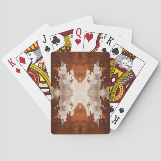 Jeu De Cartes Vache Kaleidoscope Cachée Motif (dos)