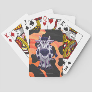 Jeu De Cartes Vache Noir et Orange Wild Me