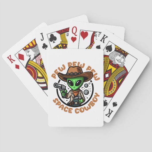 Jeu De Cartes Vacher de l'Espace Drôle d'Alien (dos)