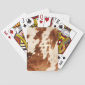 Jeu De Cartes Vachette à crème Brown occidentale (dos)