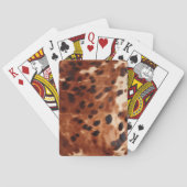 Jeu De Cartes Vachette à crème noire Brown occidentale (dos)