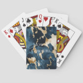 Jeu De Cartes Vachette dorée Brown de l'Ouest (dos)