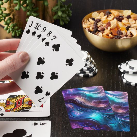 Jeu De Cartes Vague Colorée (In Situ)