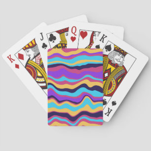 Jeu De Cartes Vagues Abstraites