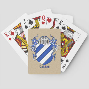 Jeu De Cartes Valdez Bouclier héraldique avec mantelage