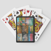 Jeu De Cartes Valence Espagne Collage Peinture par Alfred Fox (dos)