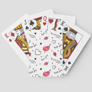 Jeu De Cartes Valentine's Hearts Arrow sans couture