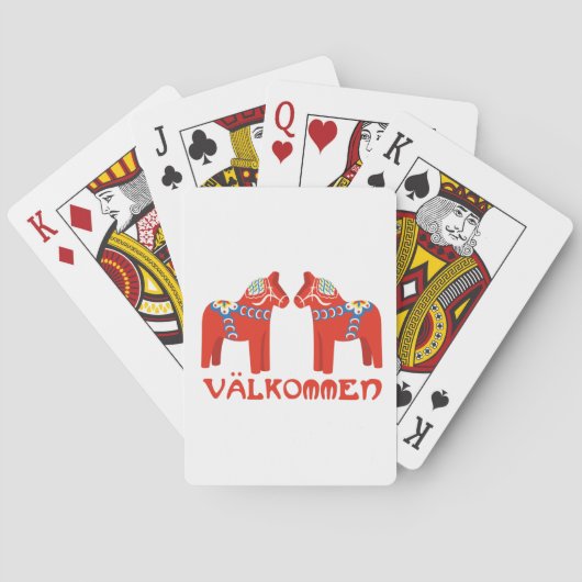 Jeu De Cartes Valkommen de cheval suédois (dos)