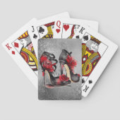 Jeu De Cartes Vampy Strappy Stilettos | Roses rouges talons sur  (dos)