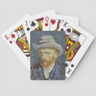 Jeu De Cartes Van Gogh Autoportrait Gris Sens Casquette Peinture