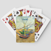 Jeu De Cartes Van Gogh Bateaux de pêche sur la plage de Saintes  (dos)
