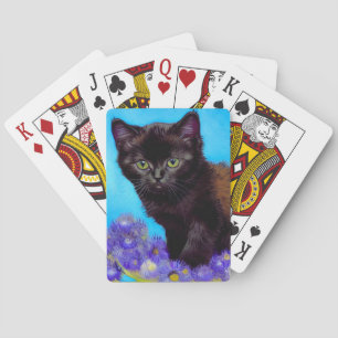 Jeu De Cartes Van Gogh Chat et fleurs