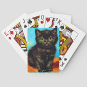 Jeu De Cartes Van Gogh Style Pouting Kitten (dos)