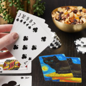 Jeu De Cartes Van Gogh Style Starry Night Cat (In Situ)