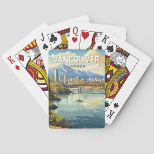 Jeu De Cartes Vancouver Canada Travel Art Vintage