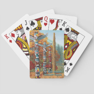 Jeu De Cartes Vancouver Playing Cards Totem Poles Cards