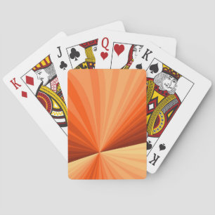 Jeu De Cartes Vanille rouge orange Abstraite moderne Fractale gr