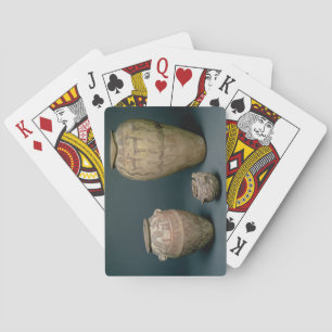 Jeu De Cartes Vase decorated with various friezes of animals and