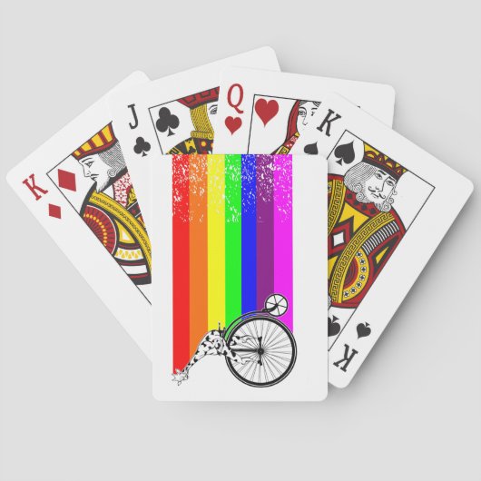 Jeu De Cartes Vélo gay pride (dos)
