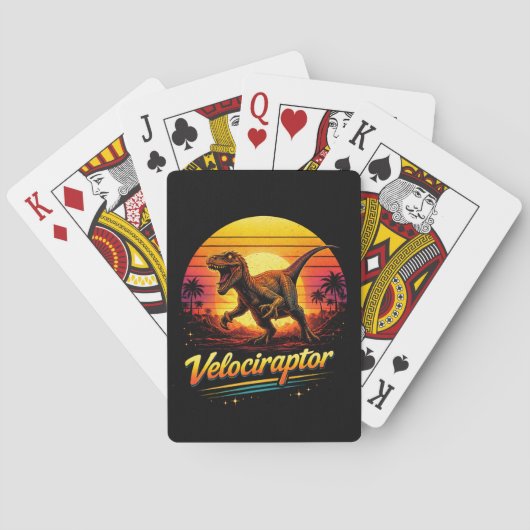 Jeu De Cartes Vélociraptor (dos)