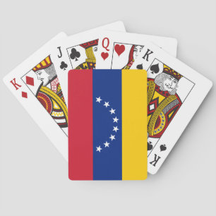 Jeu De Cartes Venezuela (Venezuela) Drapeau Jouant Aux Cartes