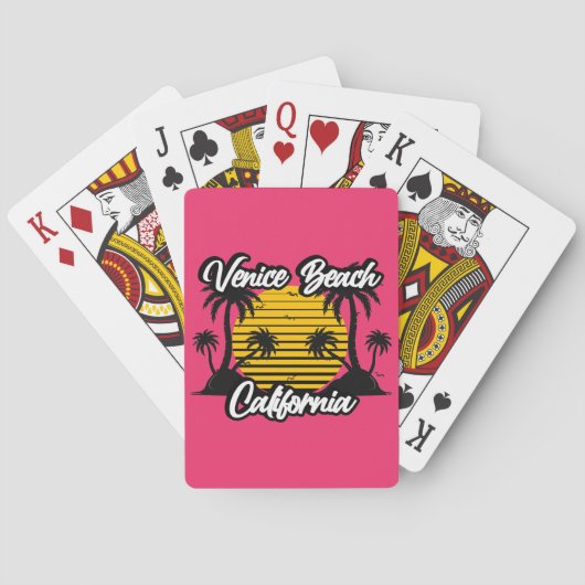 Jeu De Cartes Venice Beach Californie (dos)