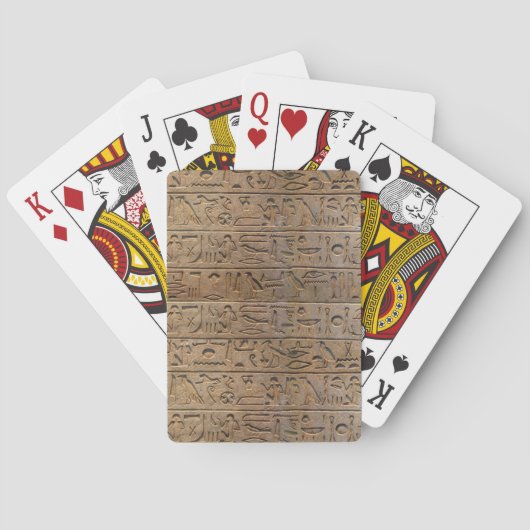 Jeu De Cartes Venin d'Egyptian Hiéroglyphe (dos)