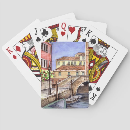 Jeu De Cartes Venise - Stylo & Laver Aquarelle (dos)