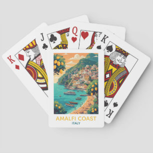 Jeu De Cartes Verger de citronniers vintage de la côte d'Amalfi 