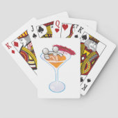 Jeu De Cartes Verre à Martini de Cocktail Tropical Personnage de (dos)
