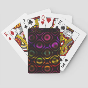 Jeu De Cartes Verre Arc-en-ciel Fractal Art