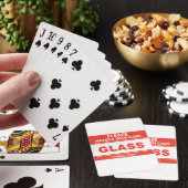 Jeu De Cartes Verre S'Il Vous Plaît Manipuler Avec Soin (In Situ)