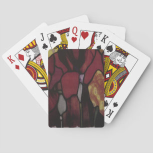 JEU DE CARTES VERRE STAINÉ