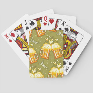 Jeu De Cartes Verres de motif de bière