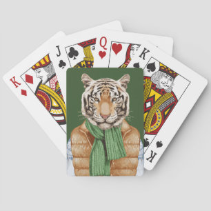 Jeu De Cartes Vers le bas tigre de gilet