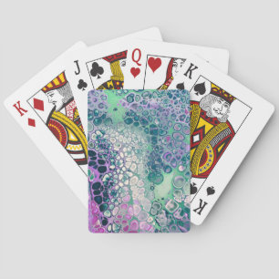 Jeu De Cartes Verse acrylique sirène, Cool coloré Abstrait