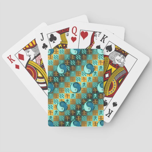 Jeu De Cartes Verseau & Cheval d'eau (dos)