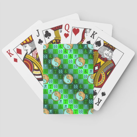 Jeu De Cartes Verseau & Chèvre de Feu (dos)