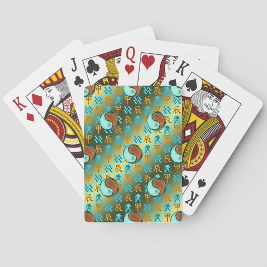 Jeu De Cartes Verseau & Dragon de Bois (dos)